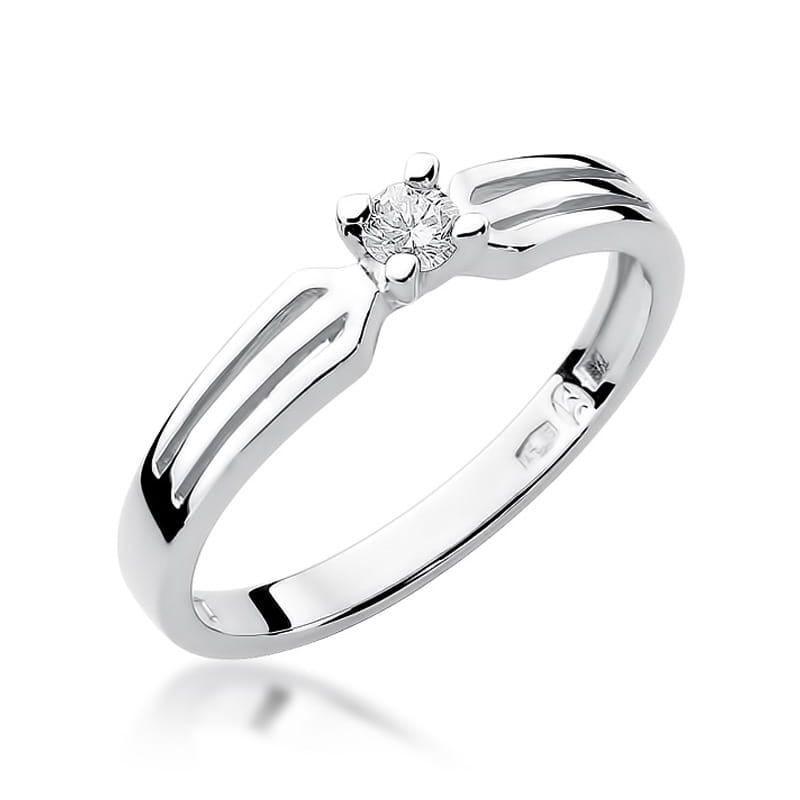 W226 Diamantový prsteň 0,10ct biele zlato Au 585/1000 2