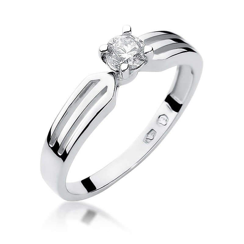 W226B Diamantový prsteň 0,25ct biele zlato Au 585/1000 2