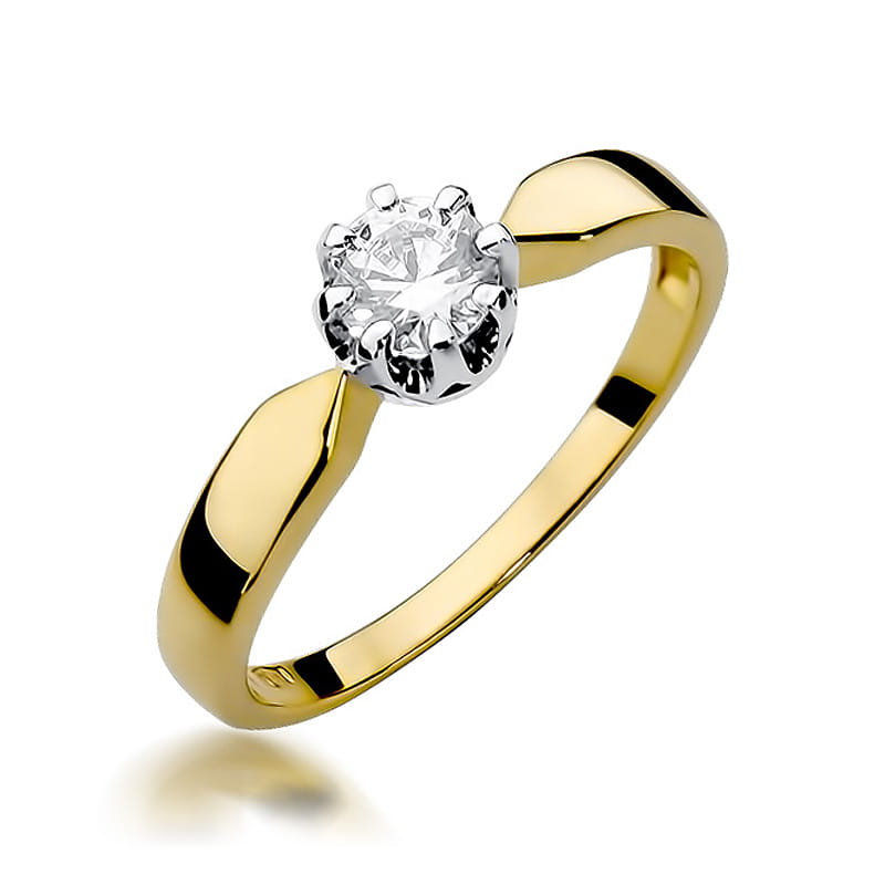 W228 Diamantový prsteň 0,50ct žlté zlato Au 585/1000 2