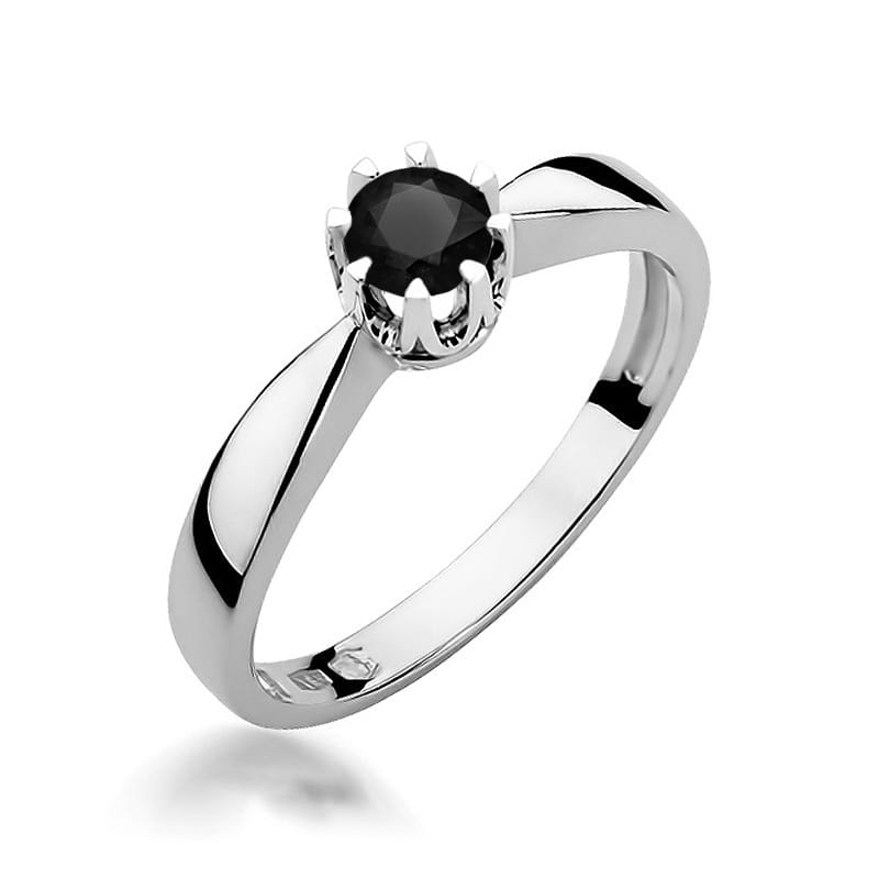 W228 Prsteň Black Diamond 0,30ct biele zlato Au 585/1000 2