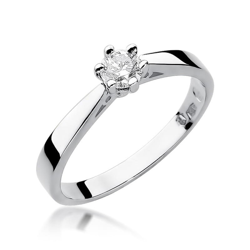 W229B Diamantový prsteň 0,30ct biele zlato Au 585/1000 2