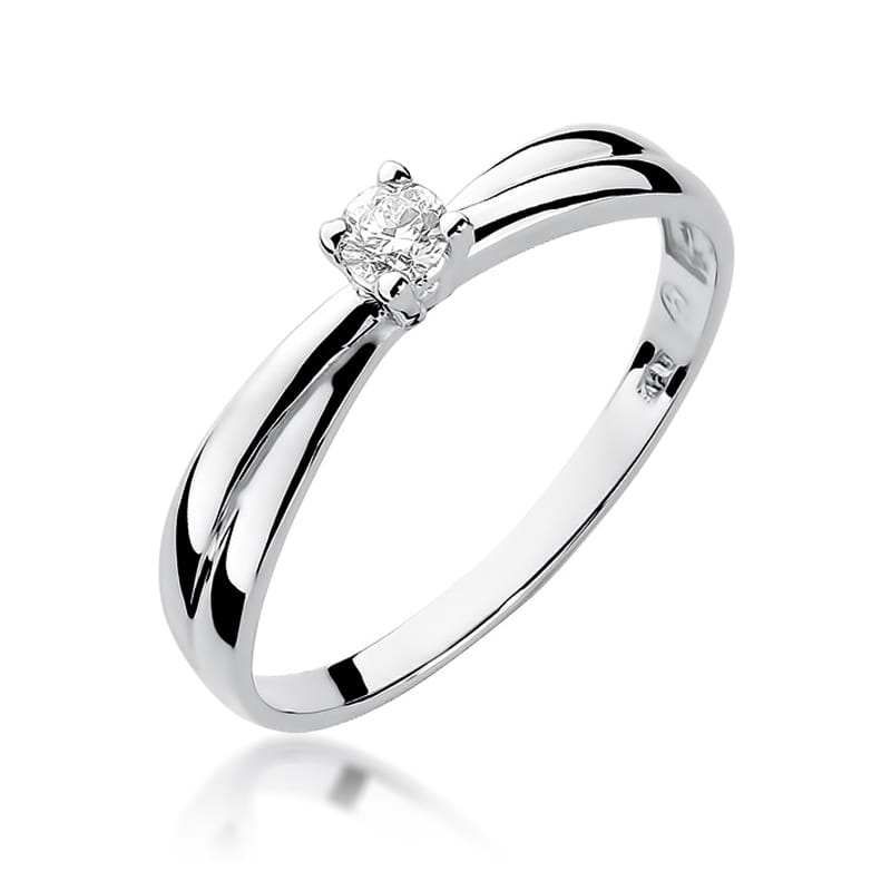 W230 Diamantový prsteň 0,10ct biele zlato Au 585/1000 2