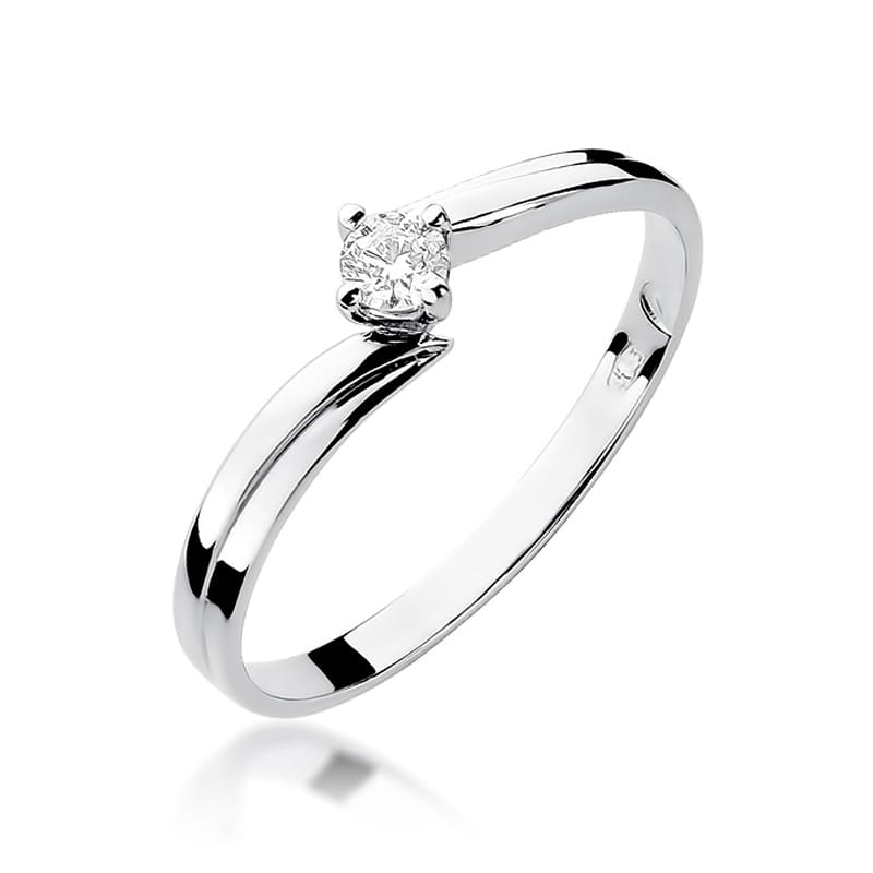 W231 Diamantový prsteň 0,10ct biele zlato Au 585/1000 2