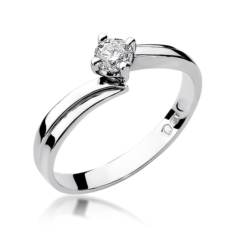 W231B Diamantový prsteň 0,25ct biele zlato Au 585/1000 2