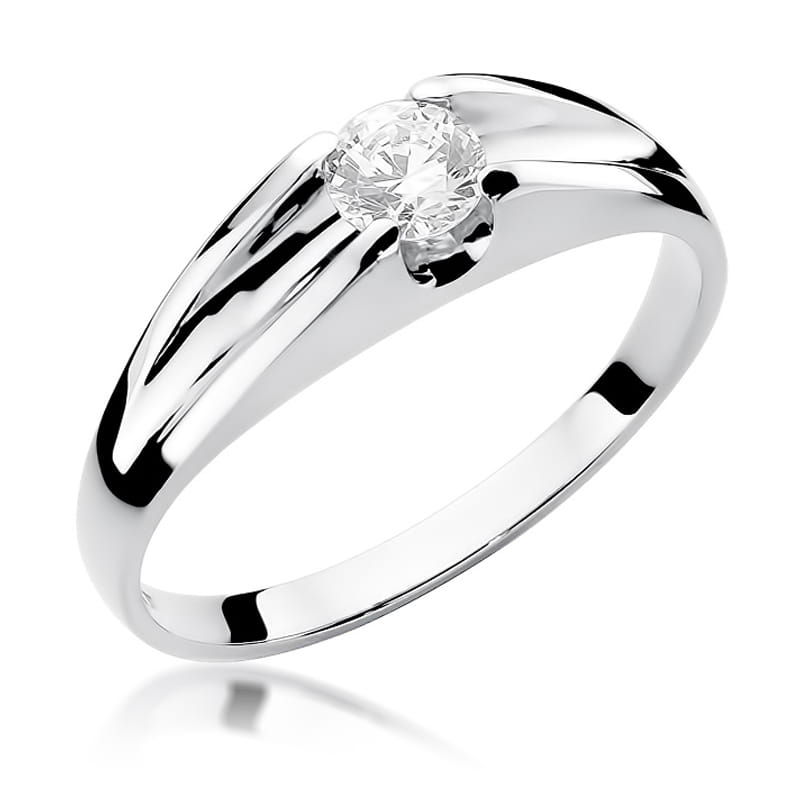 W233 Diamantový prsteň 0,50ct biele zlato Au 585/1000 2