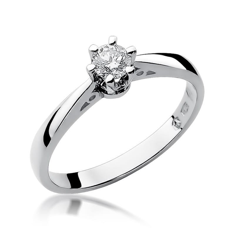 W234 Diamantový prsteň 0,30ct biele zlato Au 585/1000 2