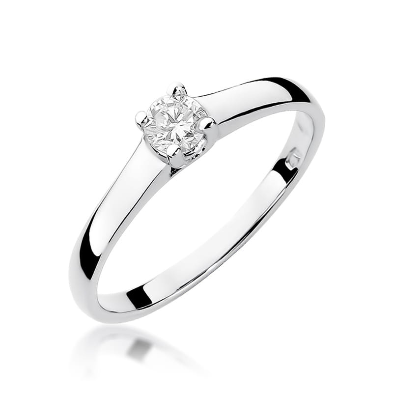 W239 Diamantový prsteň 0,20ct biele zlato Au 585/1000 2