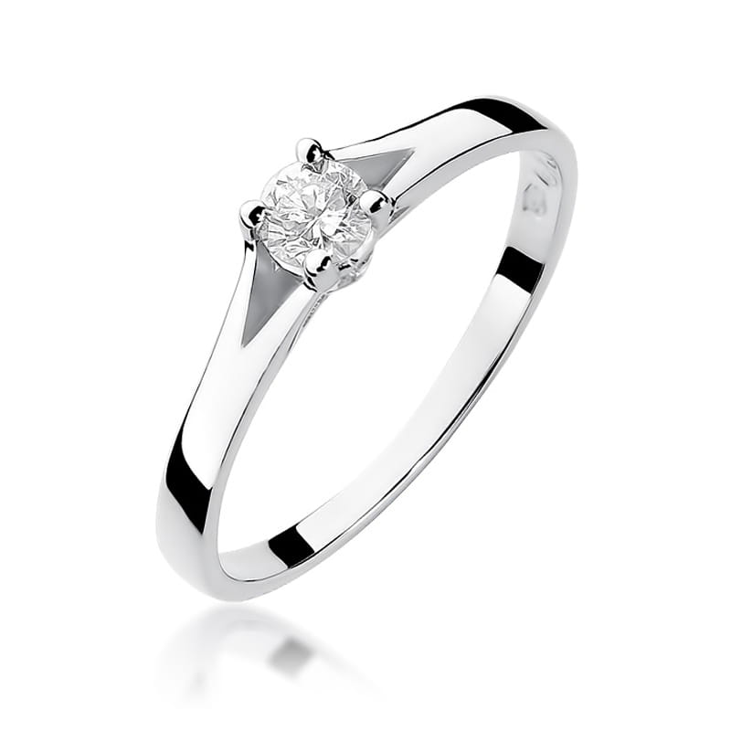 W240 Diamantový prsteň 0,20ct biele zlato Au 585/1000 2