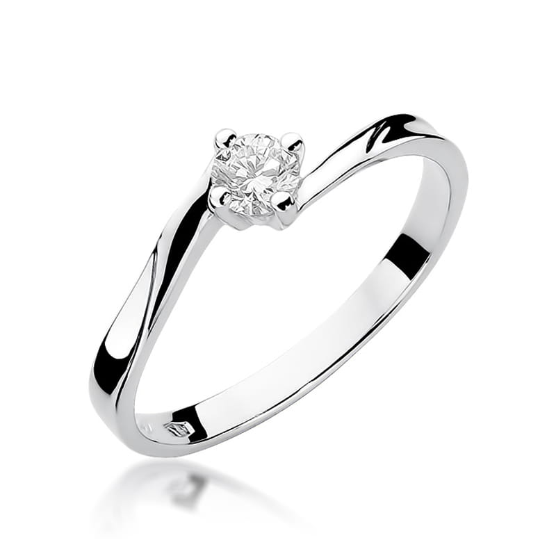 W243 Diamantový prsteň 0,20ct biele zlato Au 585/1000 2
