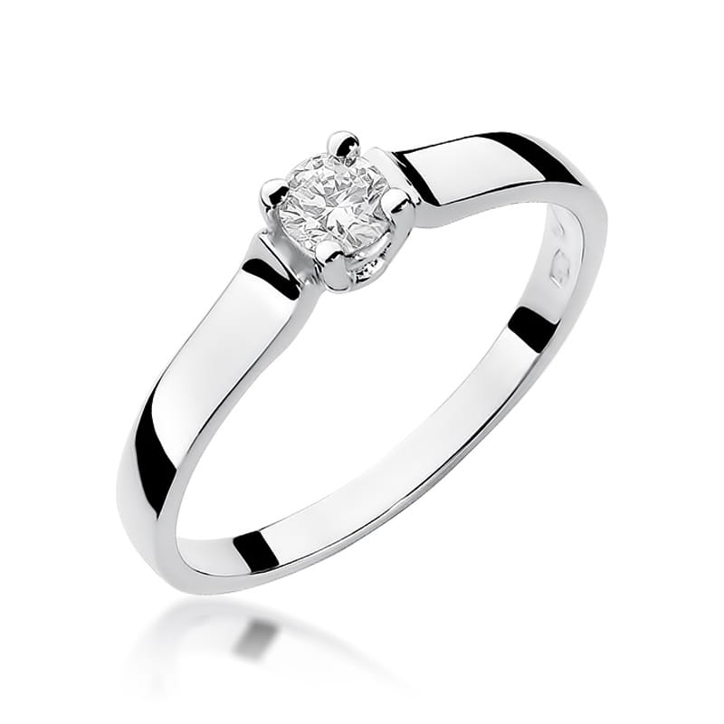W244 Diamantový prsteň 0,20ct biele zlato Au 585/1000 2