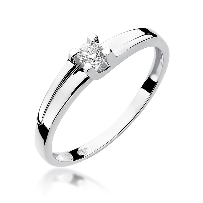 W246 Diamantový prsteň 0.12ct biele zlato Au 585/1000 2