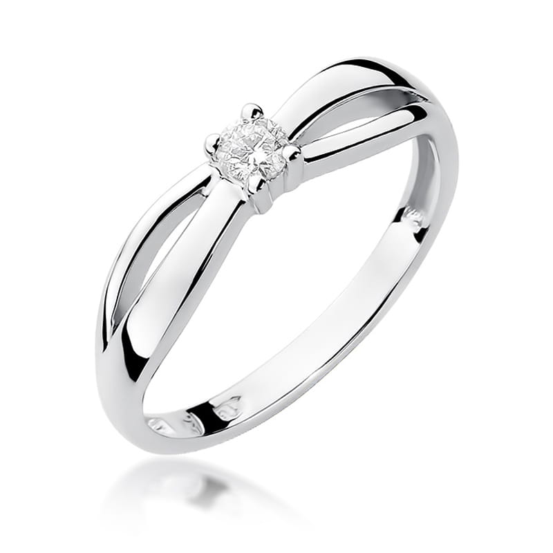 W248 Diamantový prsteň 0,10ct biele zlato Au 585/1000 2
