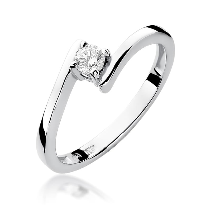 W260 Diamantový prsteň 0,15ct biele zlato Au 585/1000 2