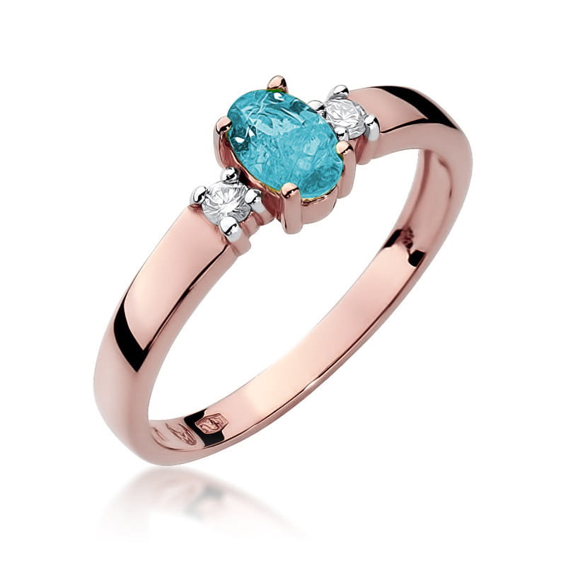 W264 Topaz prsteň 0,50ct ružové zlato Au 585/1000 2