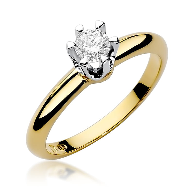 W267 Diamantový prsteň 0,30ct žlté zlato Au 585/1000 2