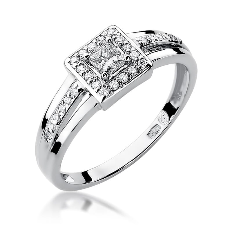W271 Diamantový prsteň 0,15ct biele zlato Au 585/1000 2