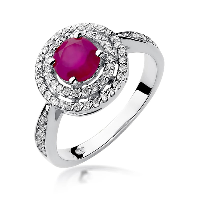W274 Ruby prsteň 1.20ct biele zlato Au 585/1000 2