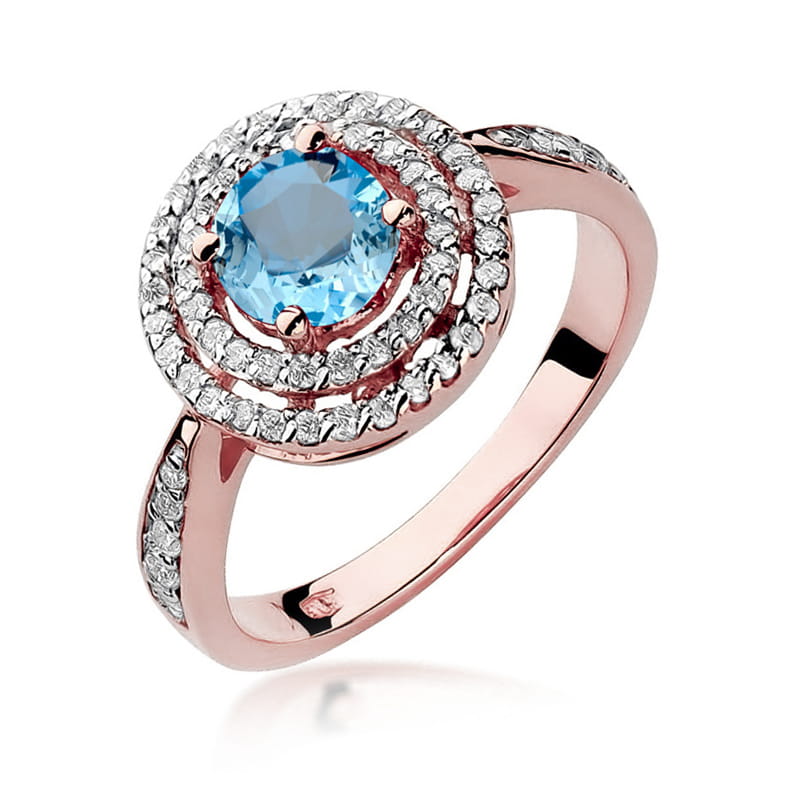 W274 Topaz prsteň 0,80ct ružové zlato Au 585/1000 2