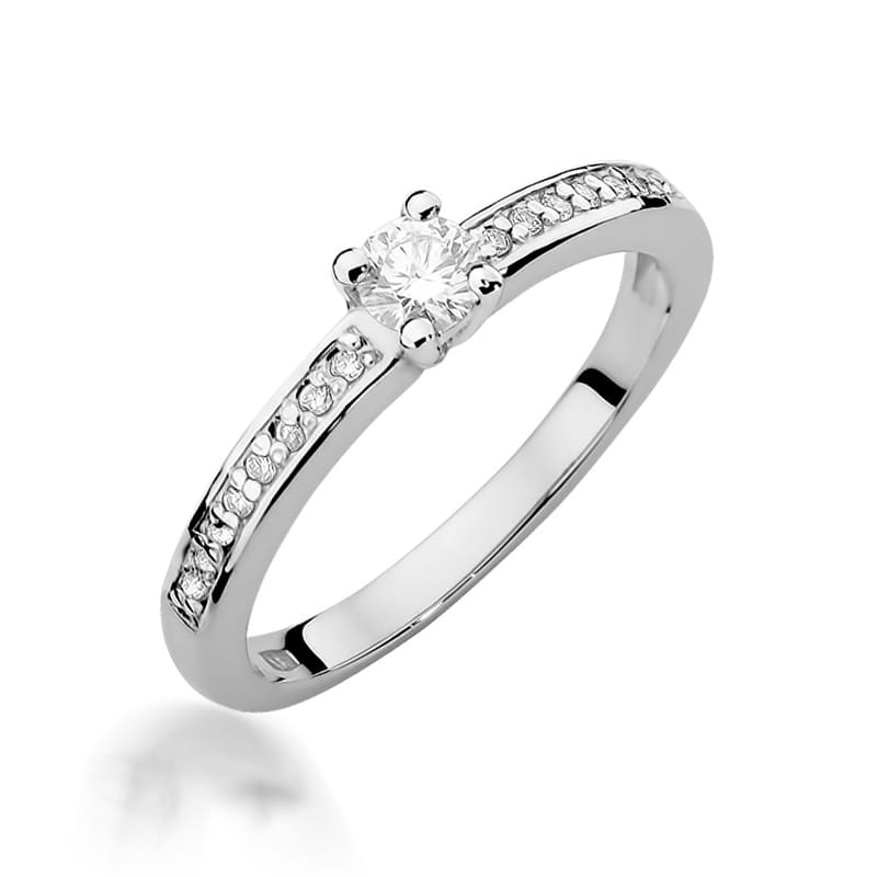 W288 Diamantový prsteň 0,20ct biele zlato Au 585/1000 2