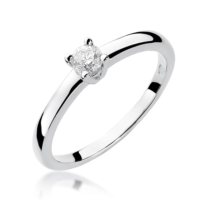 W292 Diamantový prsteň 0,20ct biele zlato Au 585/1000 2