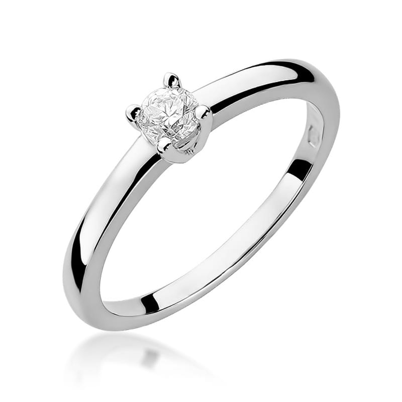 W292 Diamantový prsteň 0,25ct biele zlato Au 585/1000 2