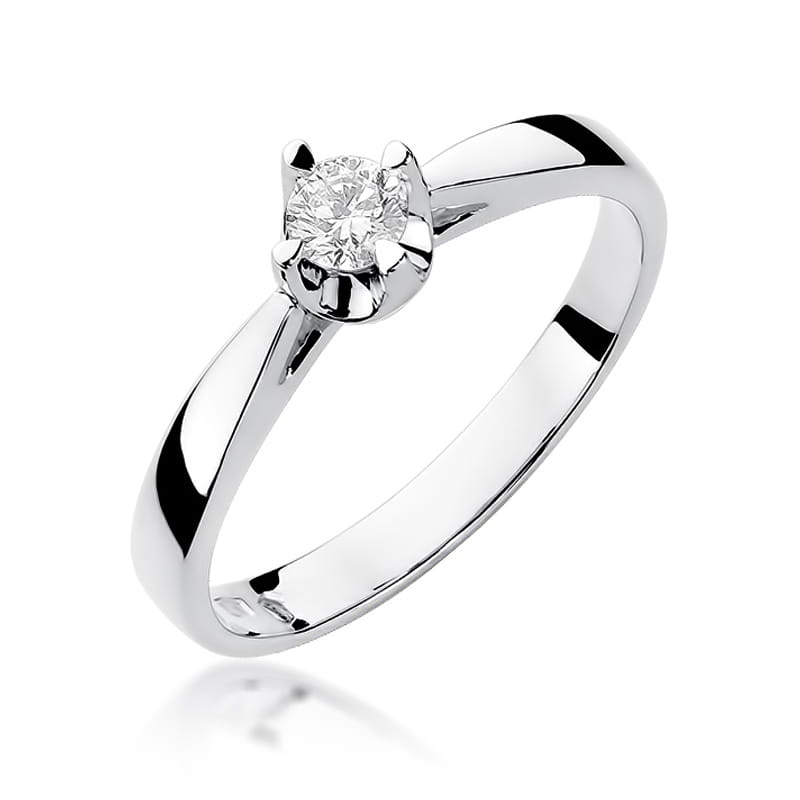 W293 Diamantový prsteň 0,20ct biele zlato Au 585/1000 2