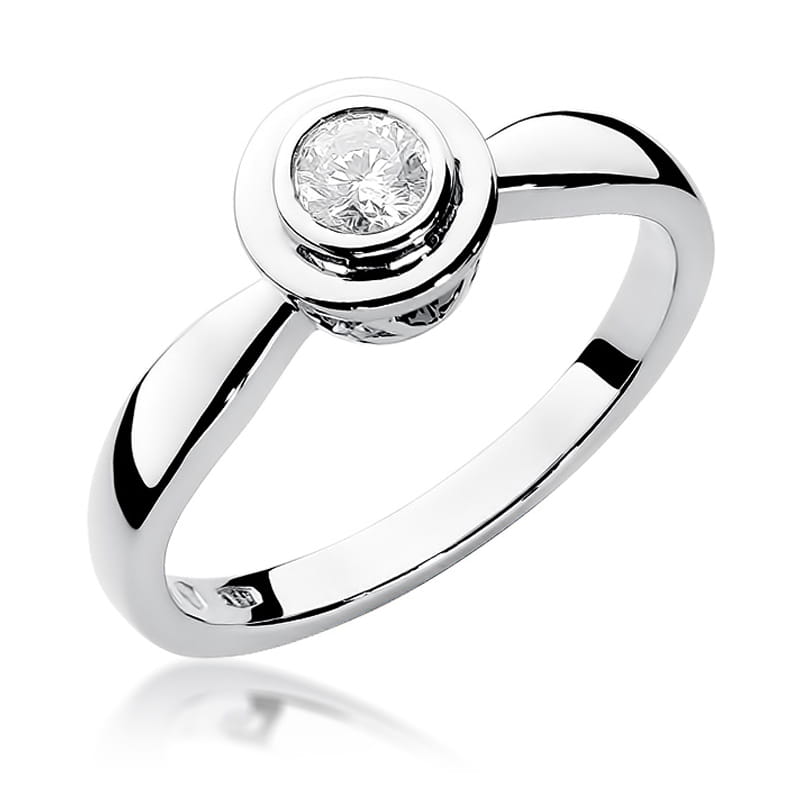 W294 Diamantový prsteň 0,30ct biele zlato Au 585/1000 2