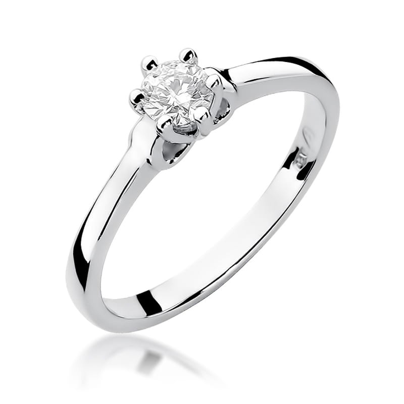 W296 Diamantový prsteň 0,30ct biele zlato Au 585/1000 2