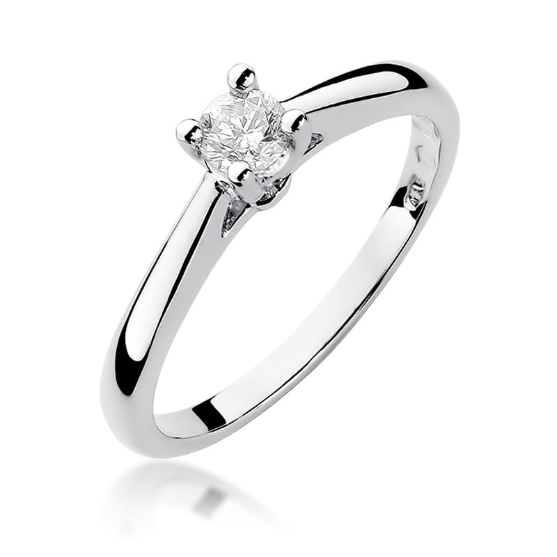 W298 Diamantový prsteň 0,25ct biele zlato Au 585/1000 2