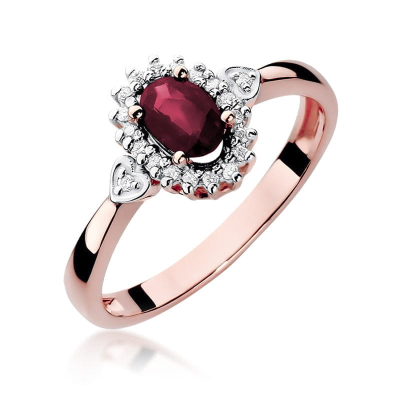 W312 Ruby prsteň 0.60ct ružové zlato Au 585/1000 2