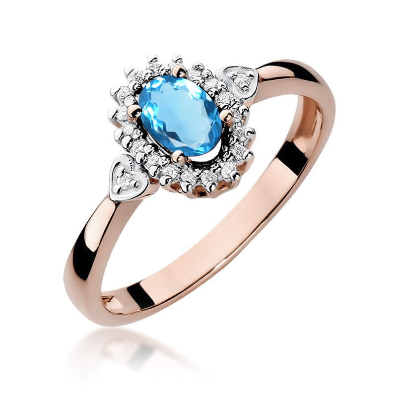 W312 Topaz prsteň 0,50ct ružové zlato Au 585/1000 2