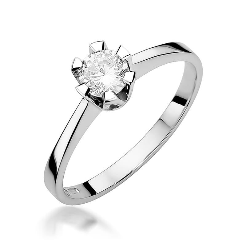 W319 Diamantový prsteň 0,50ct biele zlato Au 585/1000 2