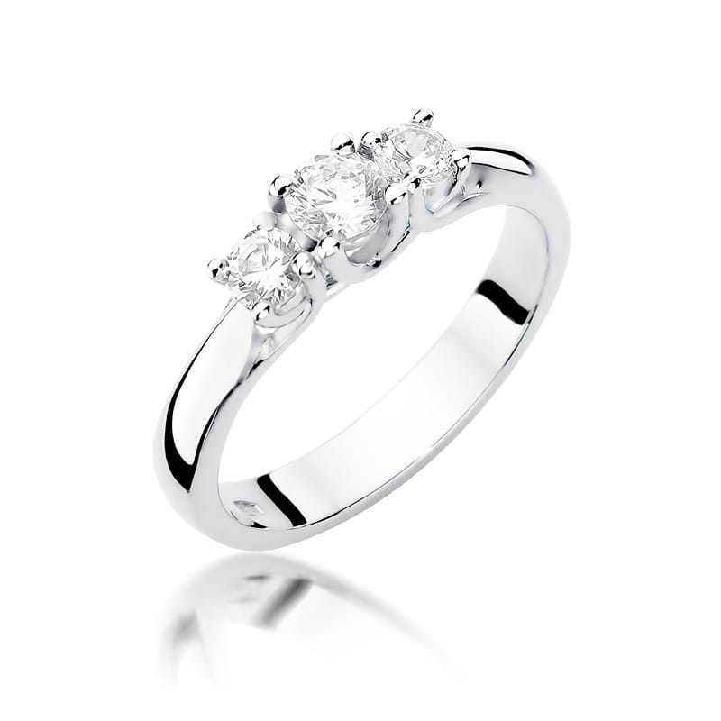 W344 Diamantový prsteň 0,25ct biele zlato Au 585/1000 2