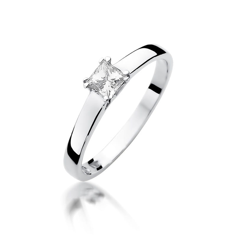 W347 Diamantový prsteň 0,30ct biele zlato Au 585/1000 2