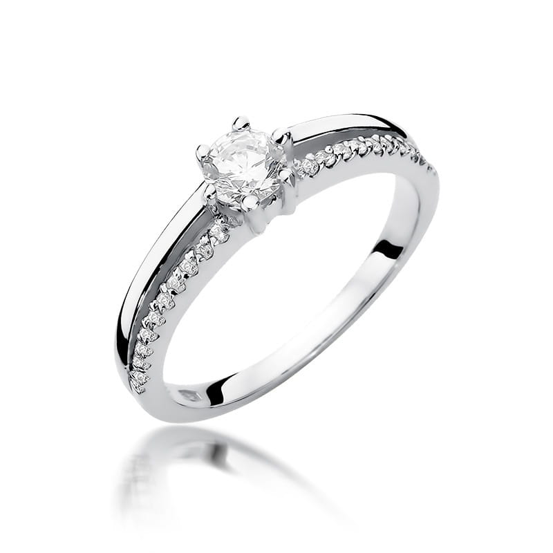 W355 Diamantový prsteň 0,30ct biele zlato Au 585/1000 2