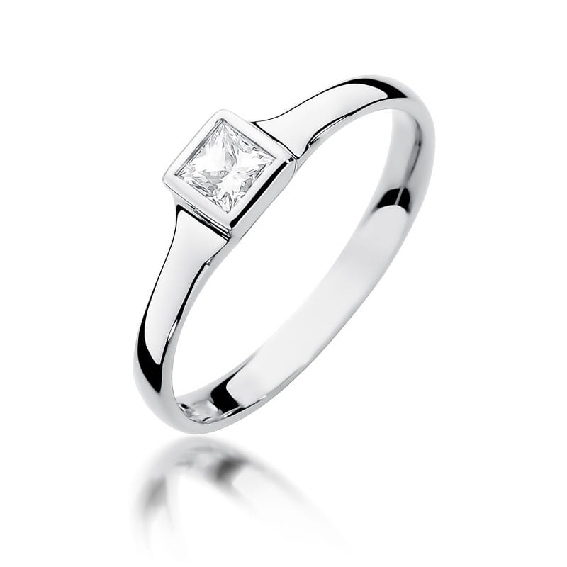 W391 Diamantový prsteň 0,30ct biele zlato Au 585/1000 2