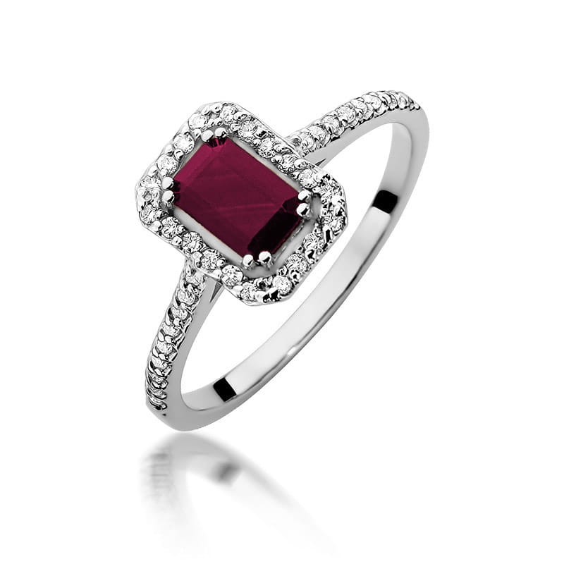 W403 Ruby prsteň 0,80ct biele zlato Au 585/1000 2