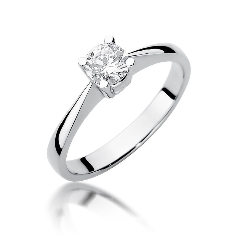 W404 Diamantový prsteň 0,50ct biele zlato Au 585/1000 2