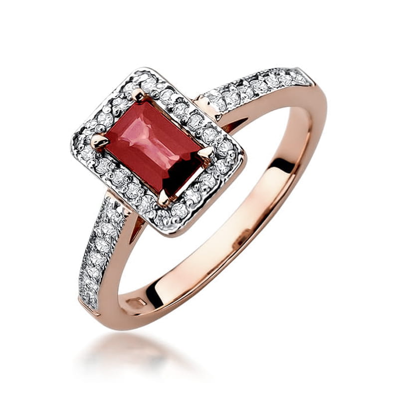 W422 Ruby prsteň 0.80ct ružové zlato Au 585/1000 2