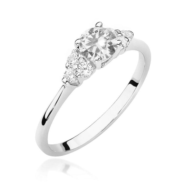 W451 prsteň White Sapphire 0,60ct biele zlato Au 585/1000 2