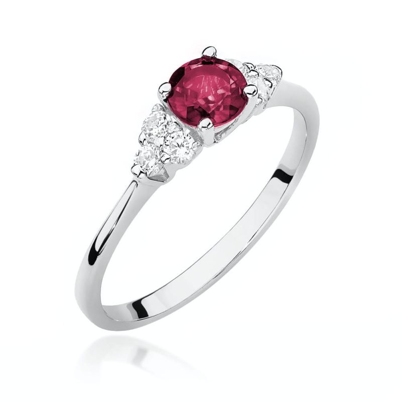W451 Ruby prsteň 0,60ct biele zlato Au 585/1000 2