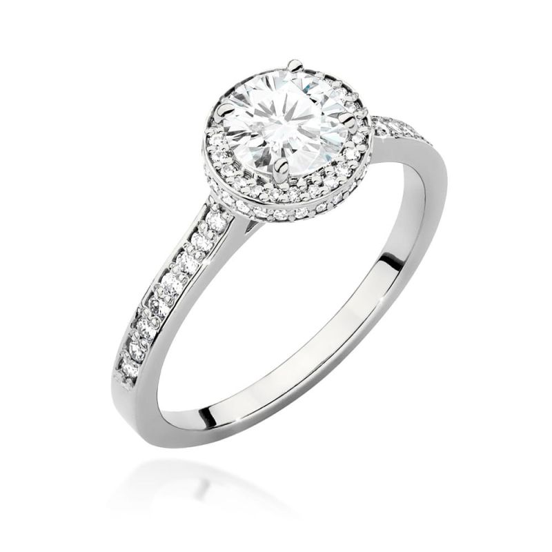 W508 Diamantový prsteň 0,70ct biele zlato Au 585/1000 2