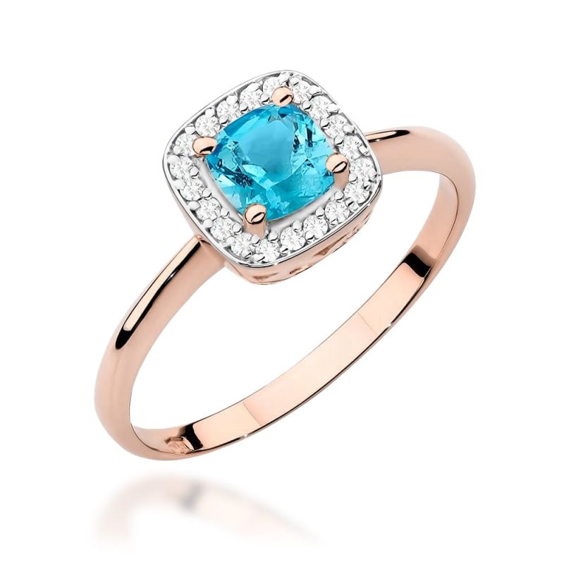 W514 Topaz prsteň 0,70ct ružové zlato Au 585/1000 2