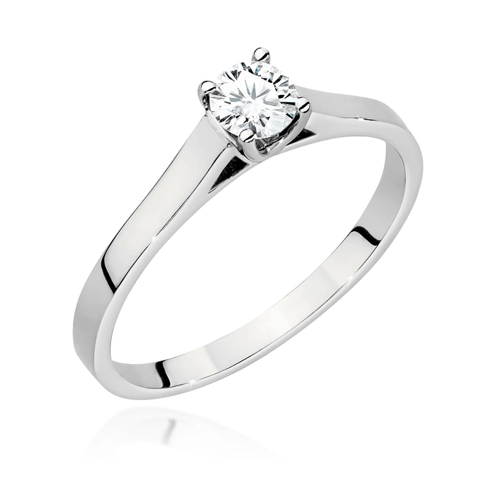 W526 Diamantový prsteň 0,40ct biele zlato Au 585/1000 2