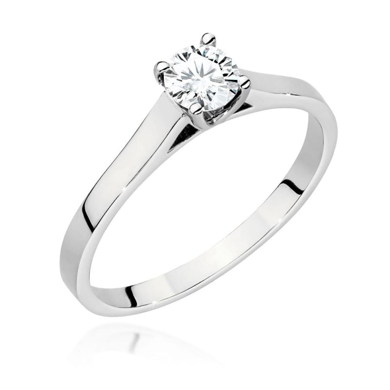 W526 Diamantový prsteň 0,50ct biele zlato Au 585/1000 2