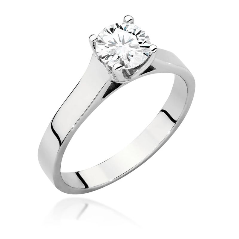 W526 Diamantový prsteň 0,70ct biele zlato Au 585/1000 2