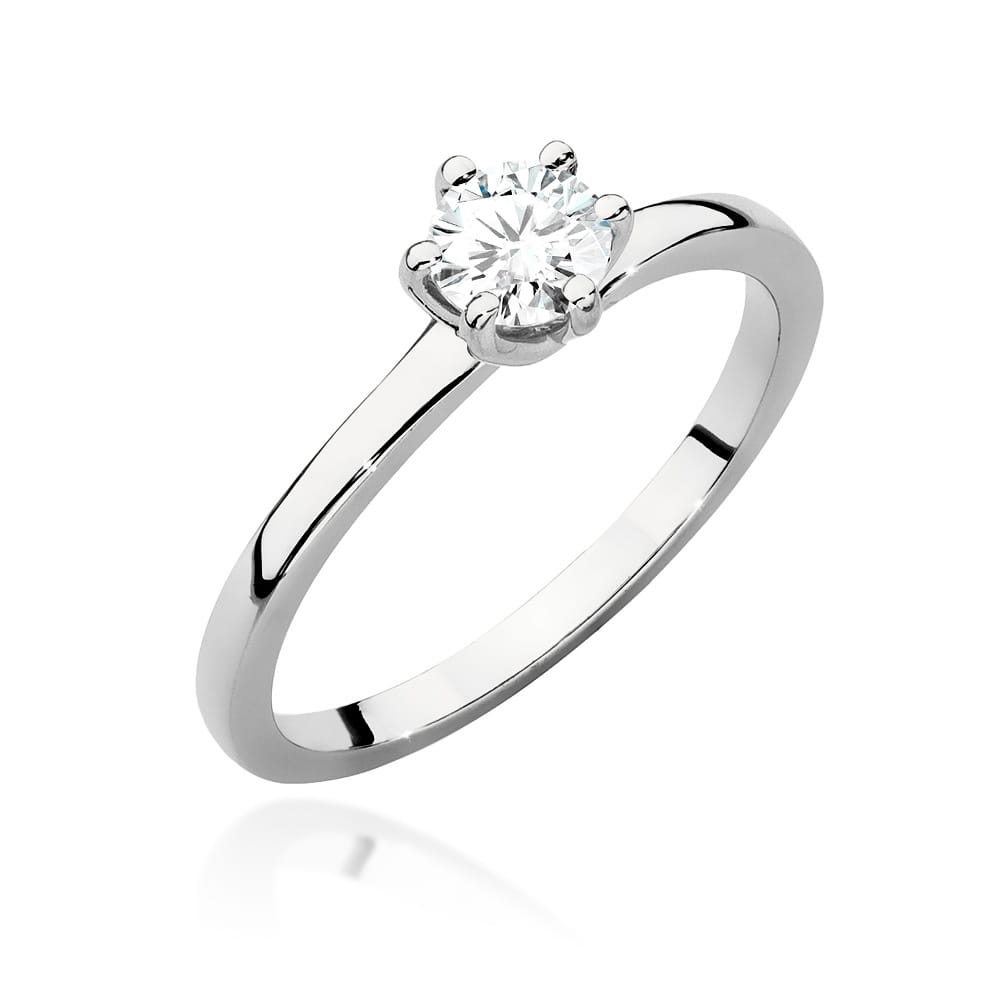 W535 Diamantový prsteň 0,40ct biele zlato Au 585/1000 2