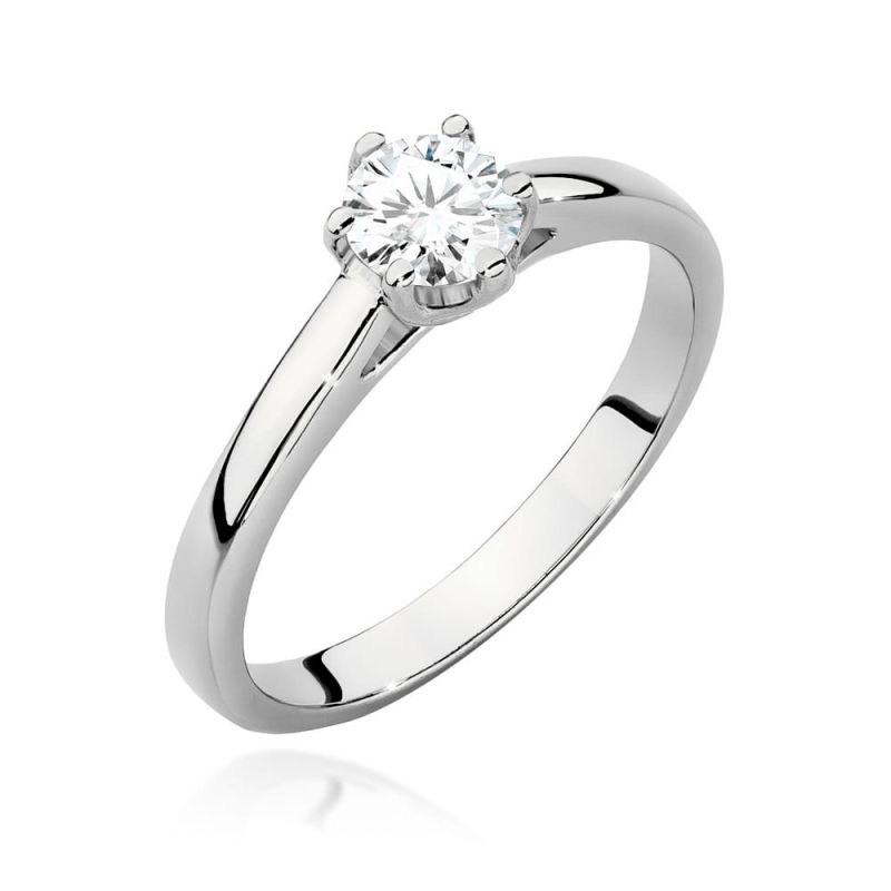 W540 Diamantový prsteň 0,40ct biele zlato Au 585/1000 2