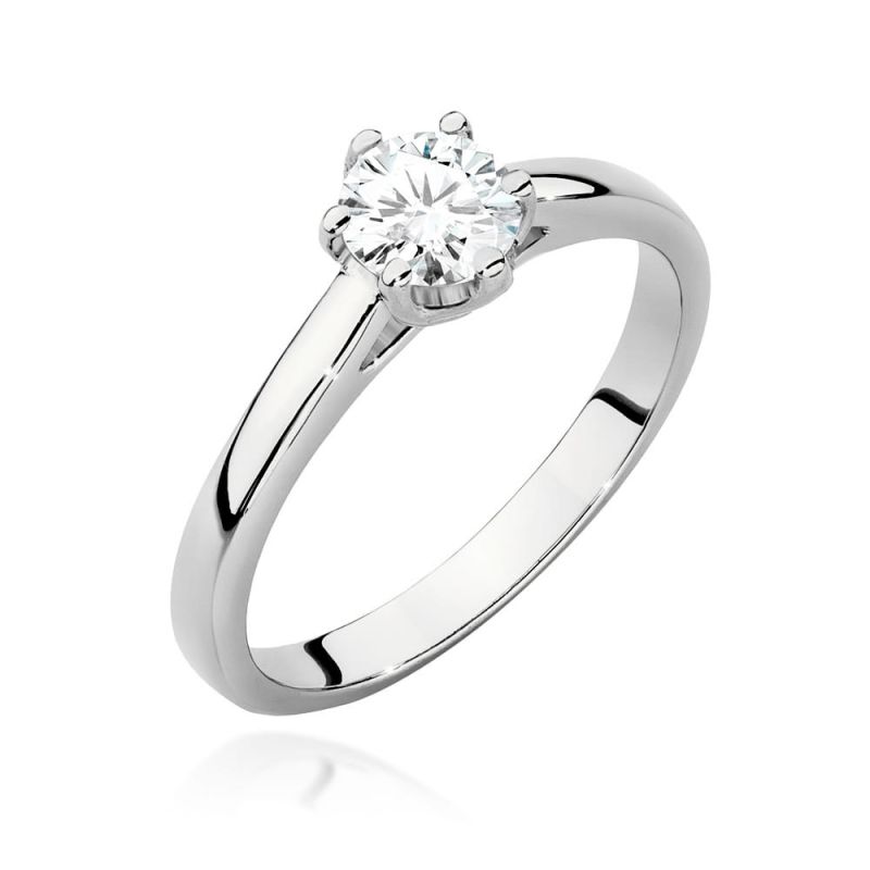 W540 Diamantový prsteň 0,50ct biele zlato Au 585/1000 2