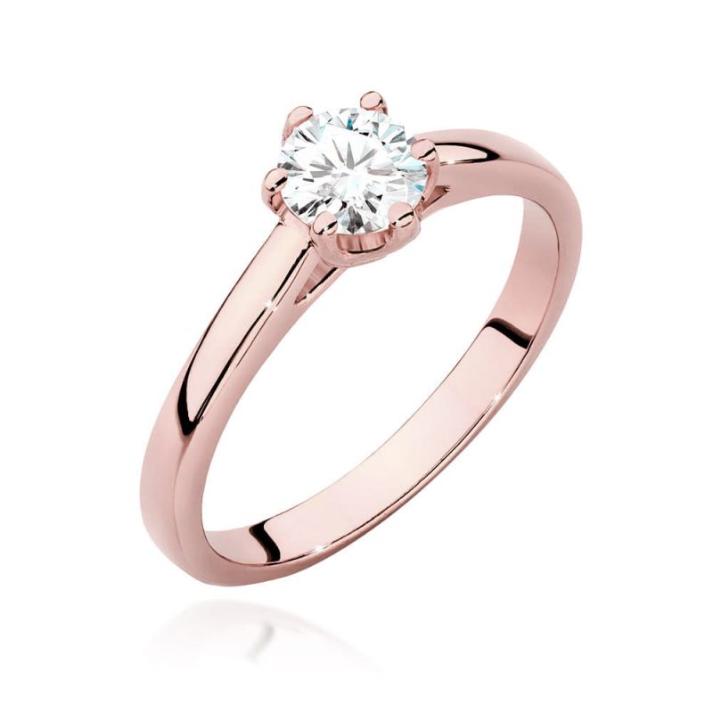 W540 Diamantový prsteň 0,50ct ružové zlato Au 585/1000 2